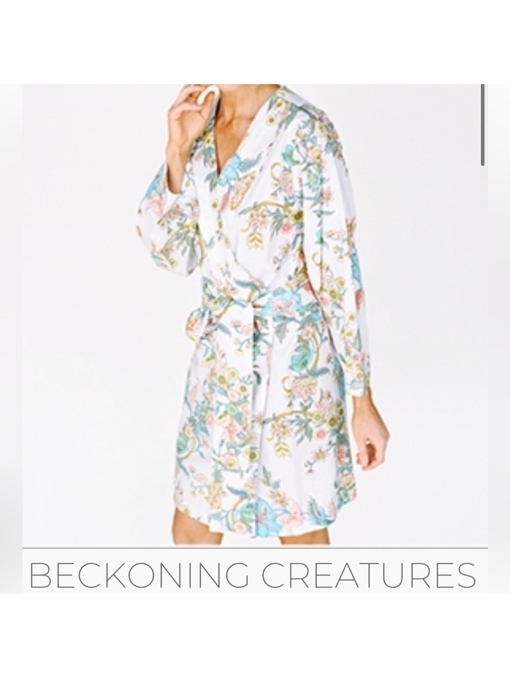Plum Pretty Sugar💖Knee Length Kimono Robe Beckoning Creatures Small